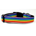 Unconditional Love Rainbow Striped Nylon Collars Rainbow Stripes Medium UN763547